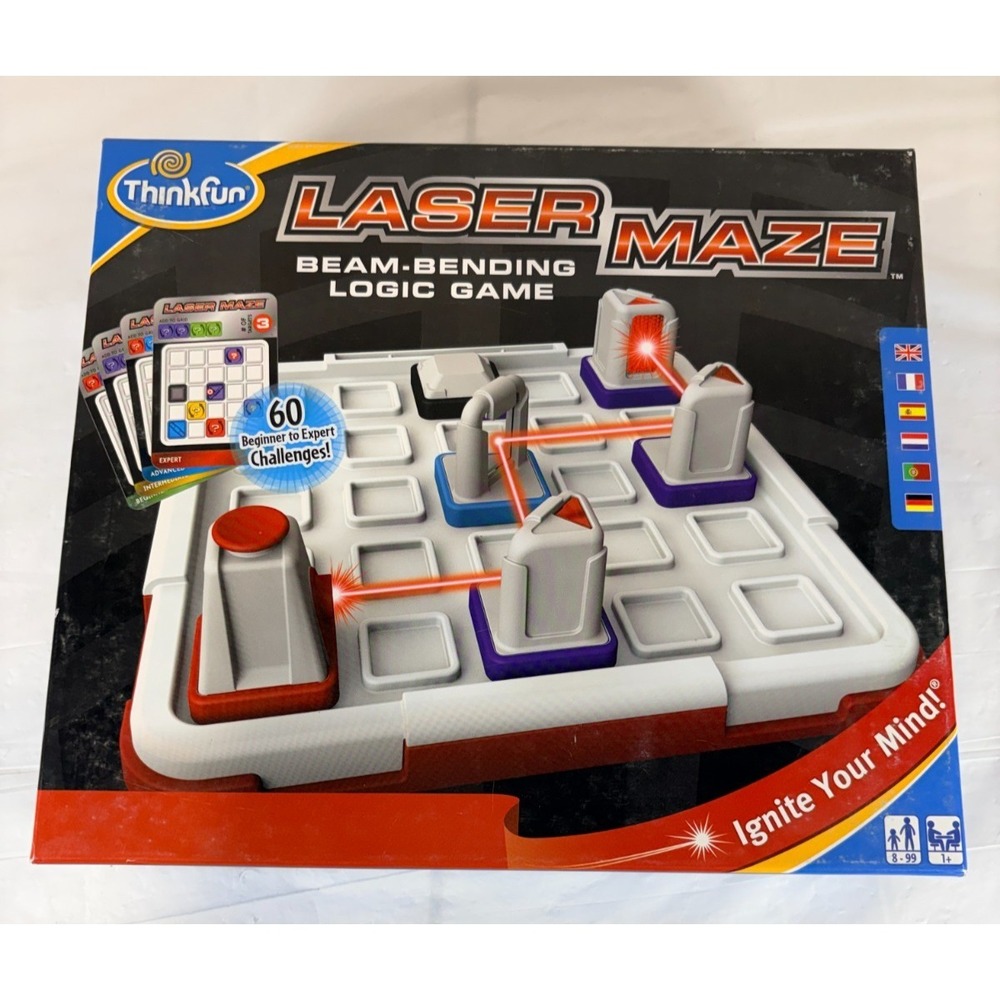 Think Fun Laser Maze Beam Bending Logic Game 60 Challenges, Stem Play Ages 8+